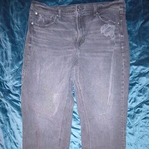 American Eagle Women's Charcoal Super High Rise Ankle Straight Size 18w